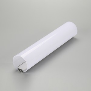 profilo di alluminio anodizzato superficie rotonda per flessibile condotto striscia