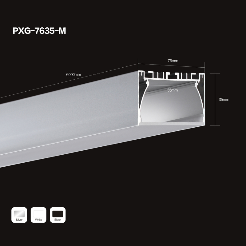 Profili in alluminio estruso a forma di U e V a luce di striscia di LED a vendita calda
