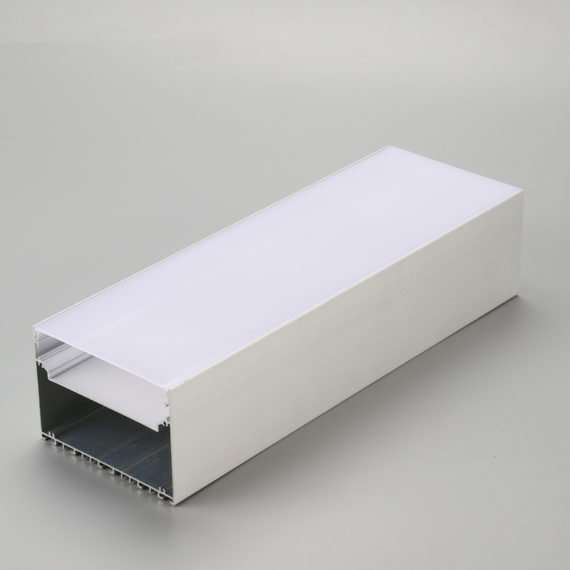 profilo di copertura in alluminio satinato pc ha luce cornice lineare